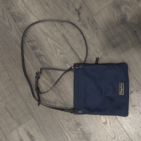 Handbag by Dooney & Bourke J3900498 Navy Blue w/Pink Interior - Picture 7 of 16